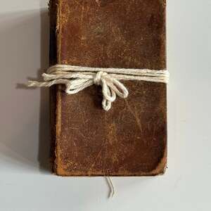 Antique Vintage 1800s Psalms and Hymns Leather  Miniature Book